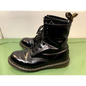 Dr. Martens 1460 Women's Black Smooth Leather Lace Up Boots Size US 9/ EU 41